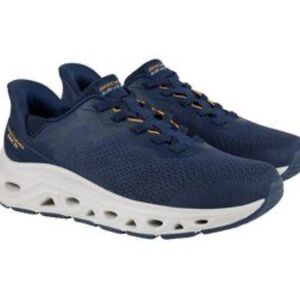 Skechers Men’s Glide Lite Shoes with Swift Fit Navy Blue Size 8